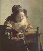 Jan Vermeer The Lacemaker (mk05) oil painting